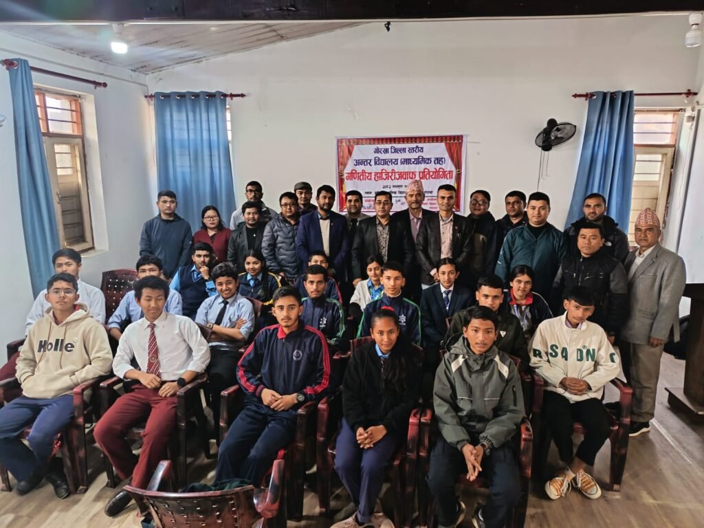 Gyanmarg Secondary School Wins District-Level Mathematics Quiz Competition in Gorkha